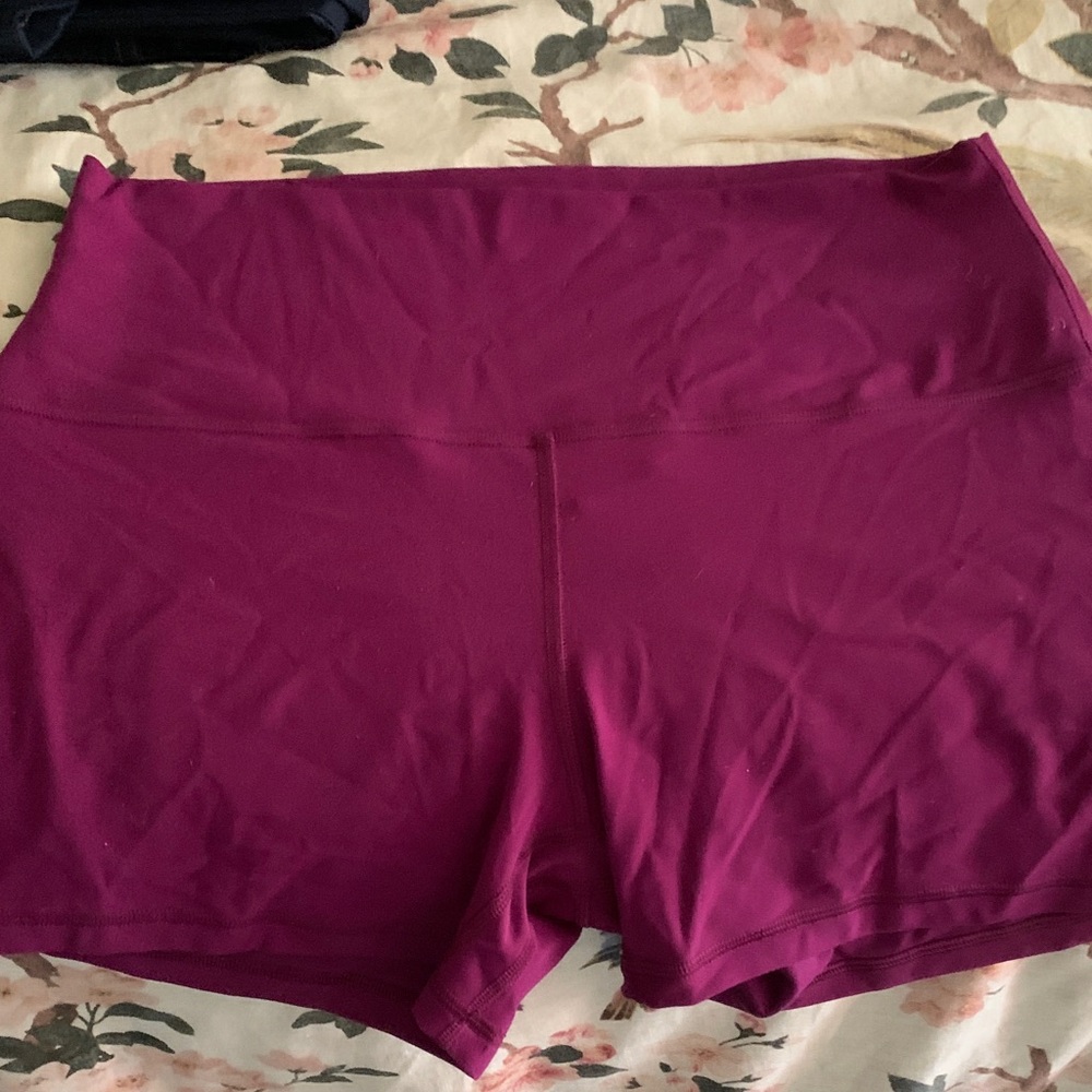 lululemon athletica Women's High-Rise Bike Shorts in Berry
